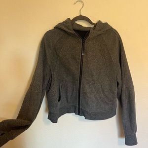 Lululemon scuba full zip, dark grey